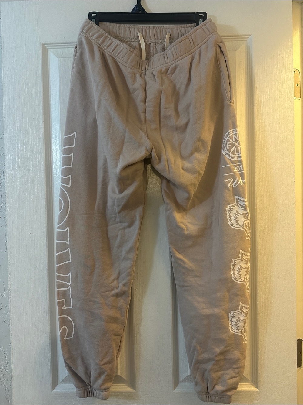 Darc Sport Beige Graphic Track Joggers